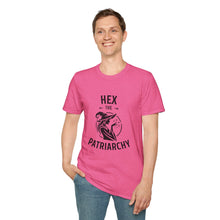 Load image into Gallery viewer, Hex the Patriarchy Witchy Unisex Soft-Style T-Shirt