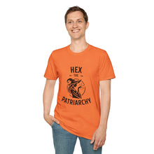 Load image into Gallery viewer, Hex the Patriarchy Witchy Unisex Soft-Style T-Shirt
