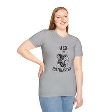 Load image into Gallery viewer, Hex the Patriarchy Witchy Unisex Soft-Style T-Shirt