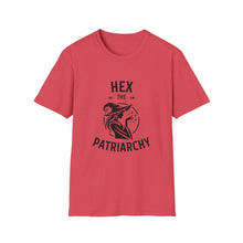 Load image into Gallery viewer, Hex the Patriarchy Witchy Unisex Soft-Style T-Shirt