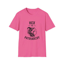 Load image into Gallery viewer, Hex the Patriarchy Witchy Unisex Soft-Style T-Shirt
